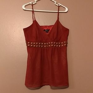 Express Women's Brown Studded Cami Size (L)